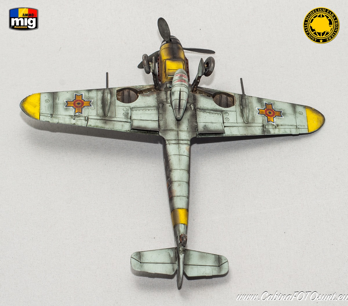 Messerschmitt Bf 109 Ga-2 in Romanian service 1:72 scale, AZ Model 7488 - Limited Edition, AMMO by Mig Acrylics, pigments and washes.