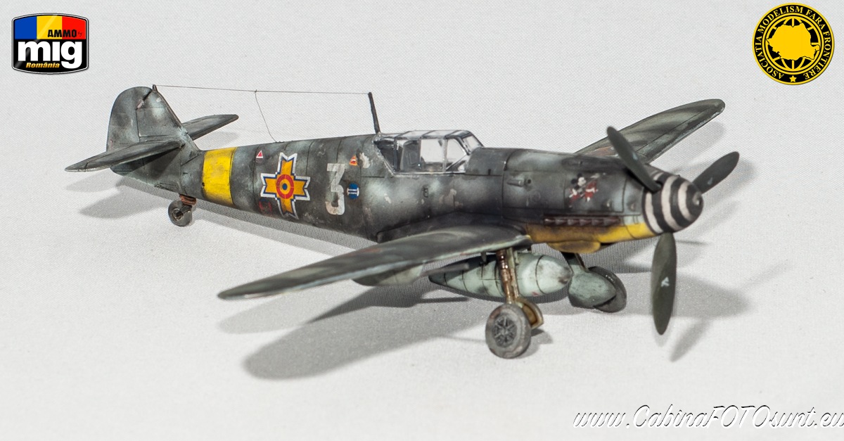 Messerschmitt Bf 109 Ga-2 in Romanian service 1:72 scale, AZ Model 7488 - Limited Edition, AMMO by Mig Acrylics, pigments and washes.